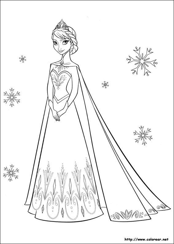 imagenes para imprimir y colorear de frozen