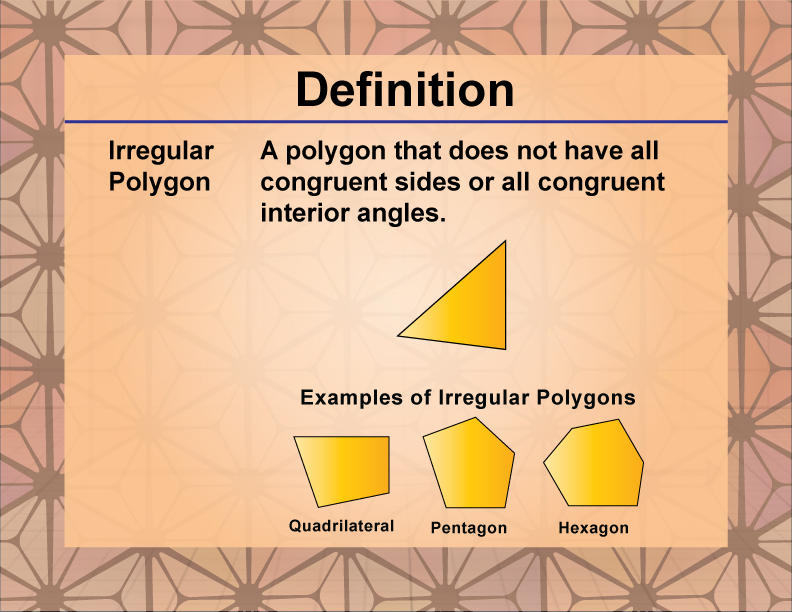 regular and irregular polygon definition