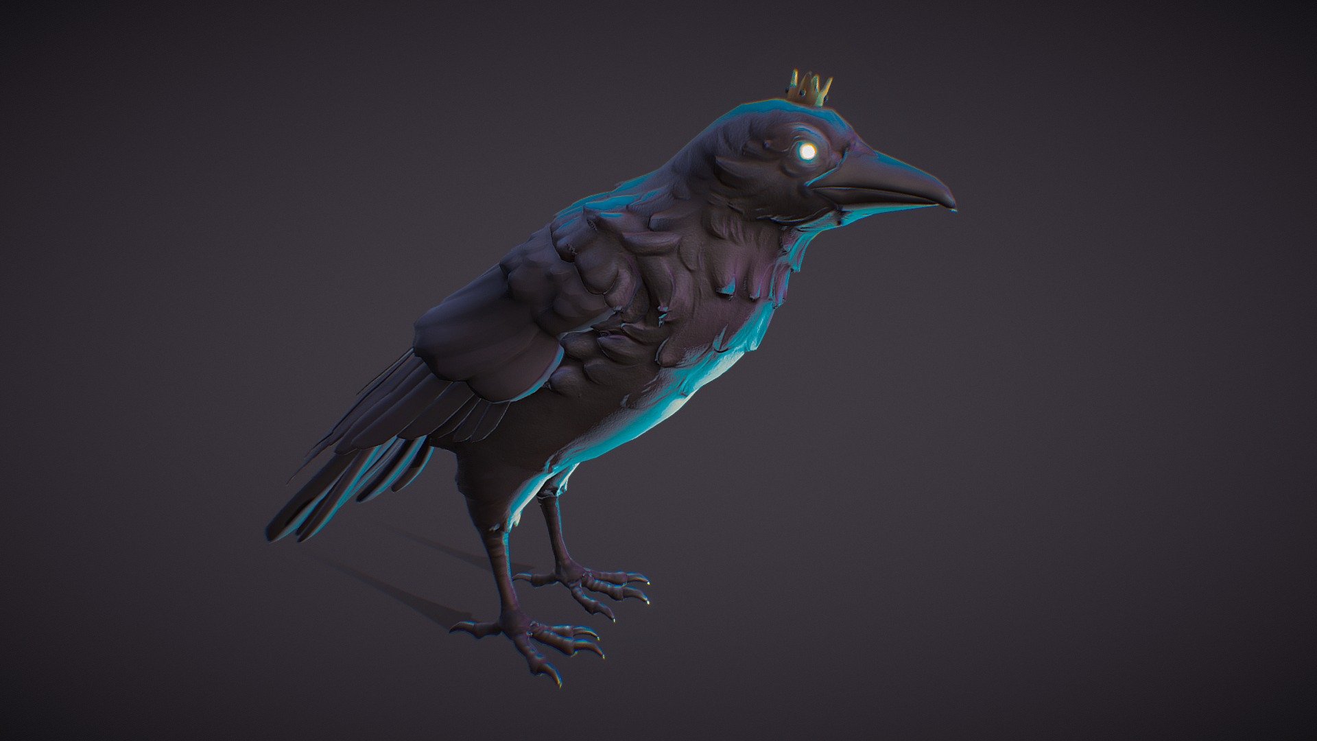 3d model raven