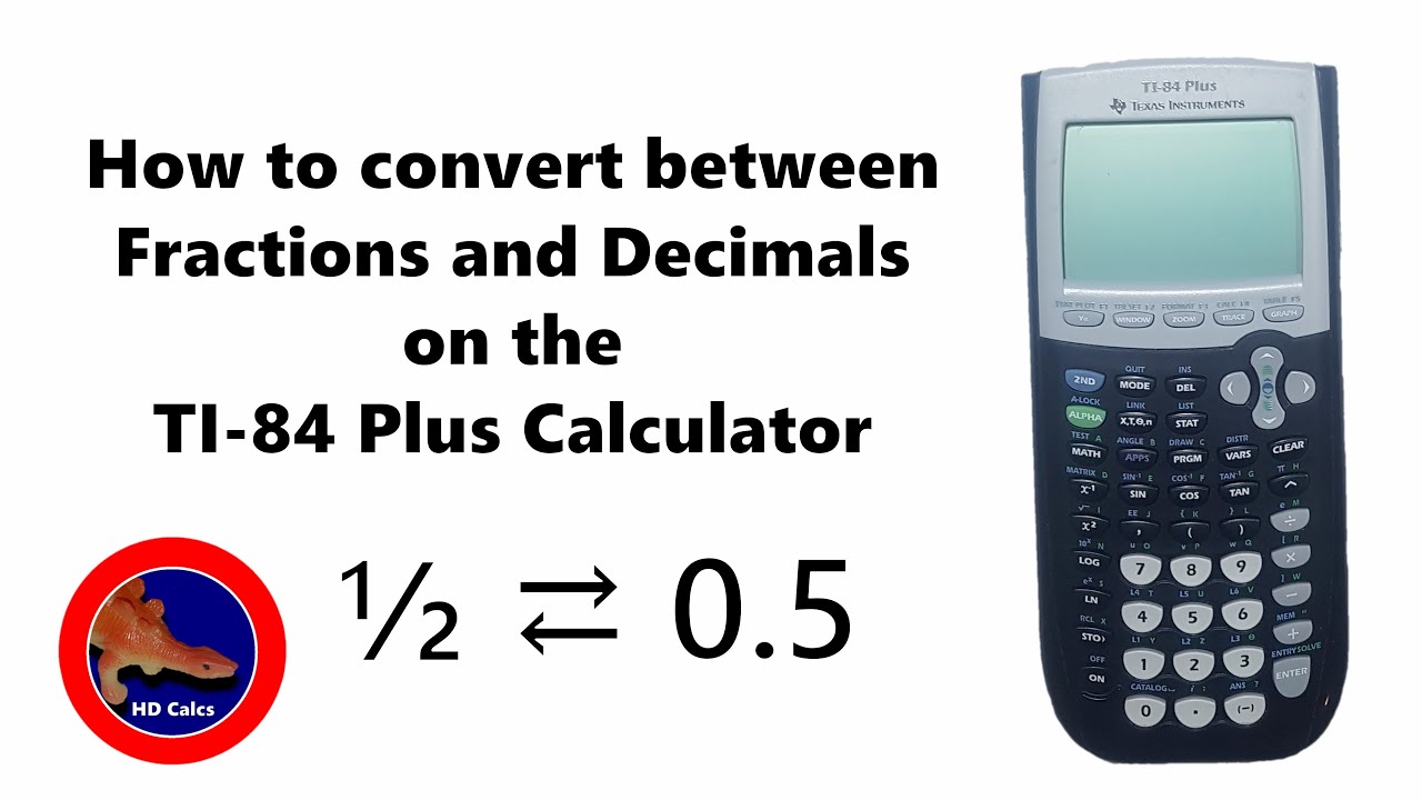 how to convert decimal to fraction on ti-84