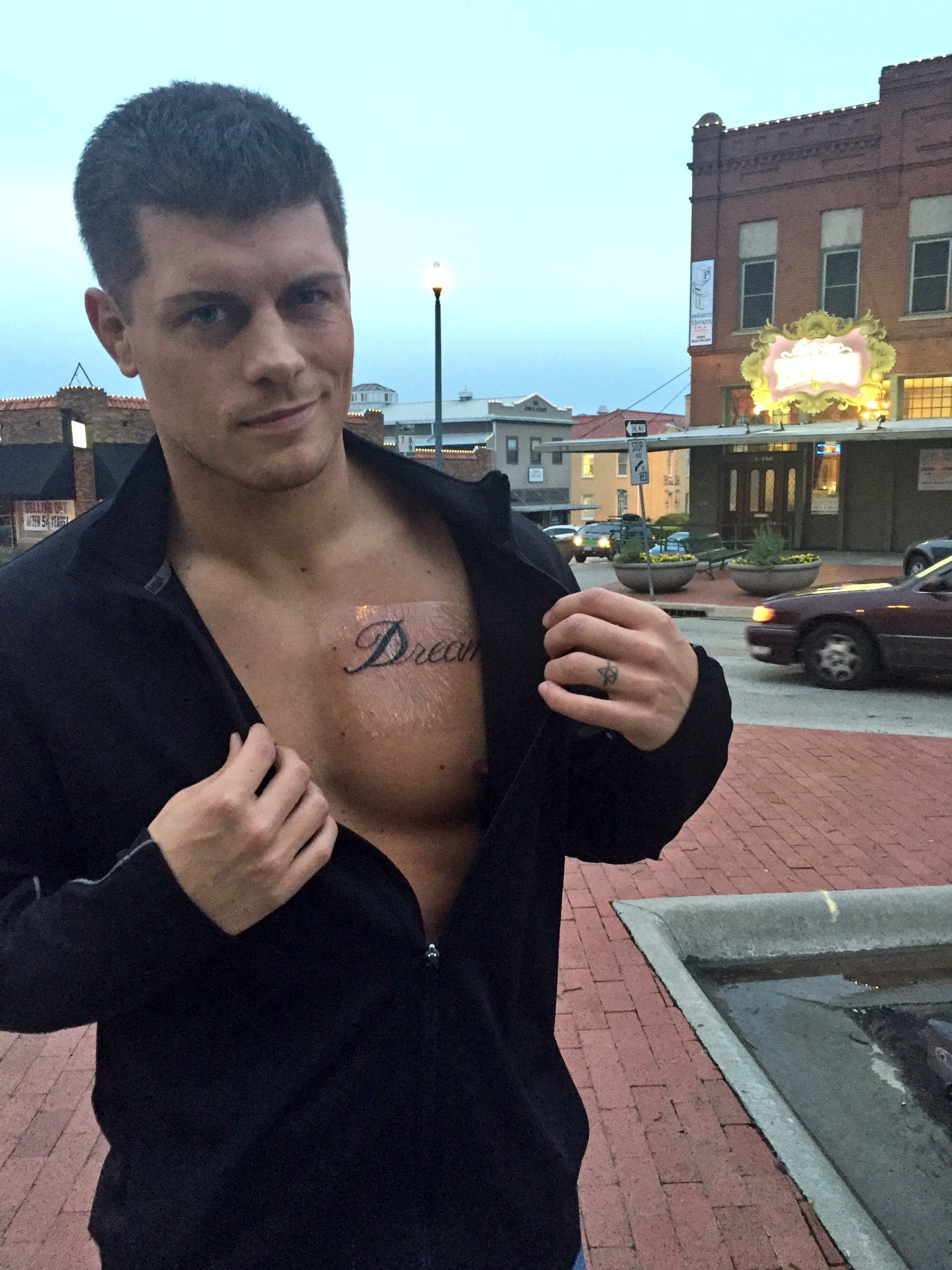 cody rhodes chest tattoo