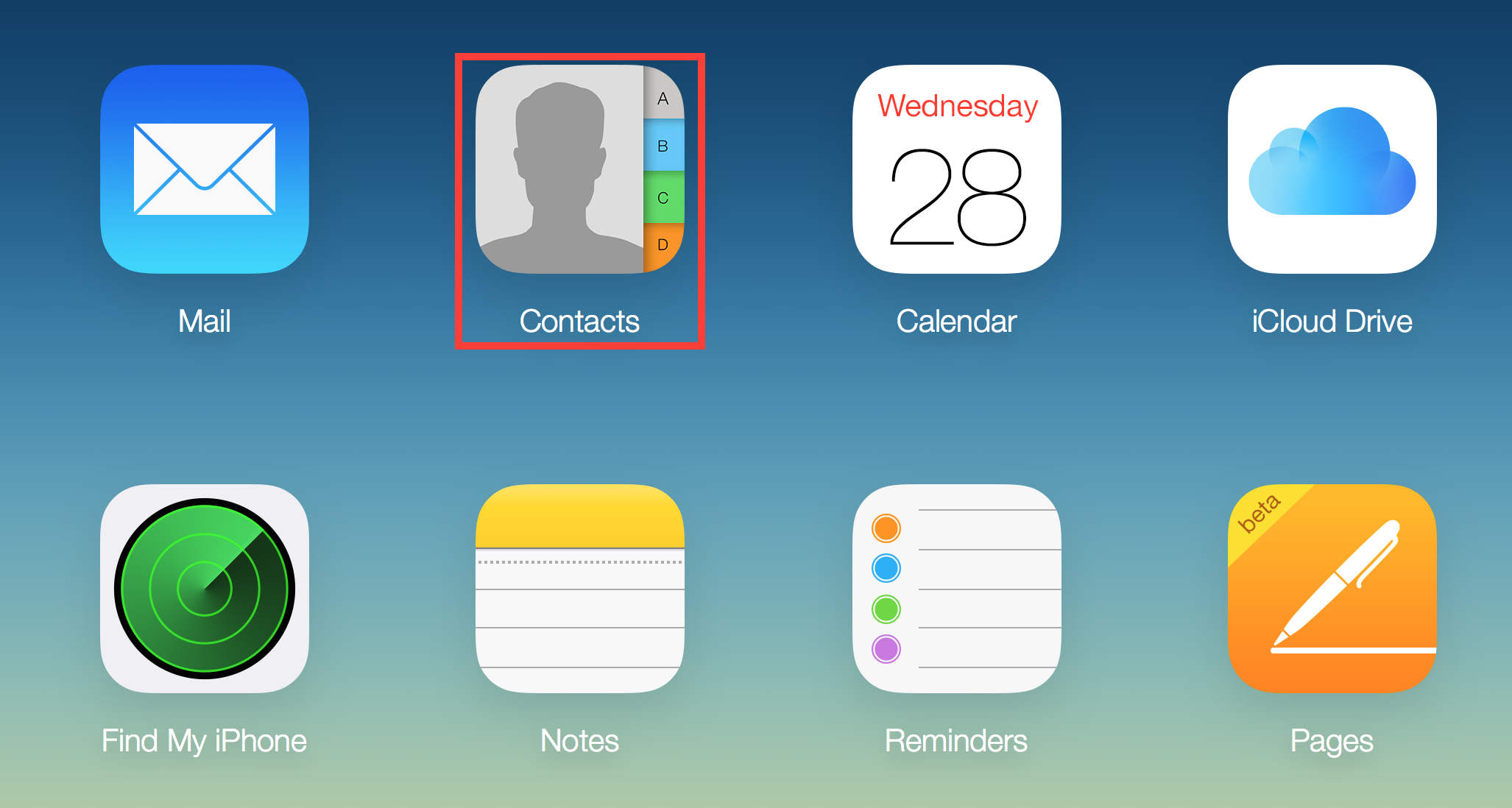 icloud contacts