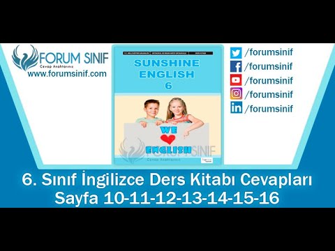 6 sınıf ing ders kitabı cevapları