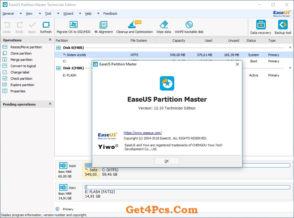 easeus partition master 12.5