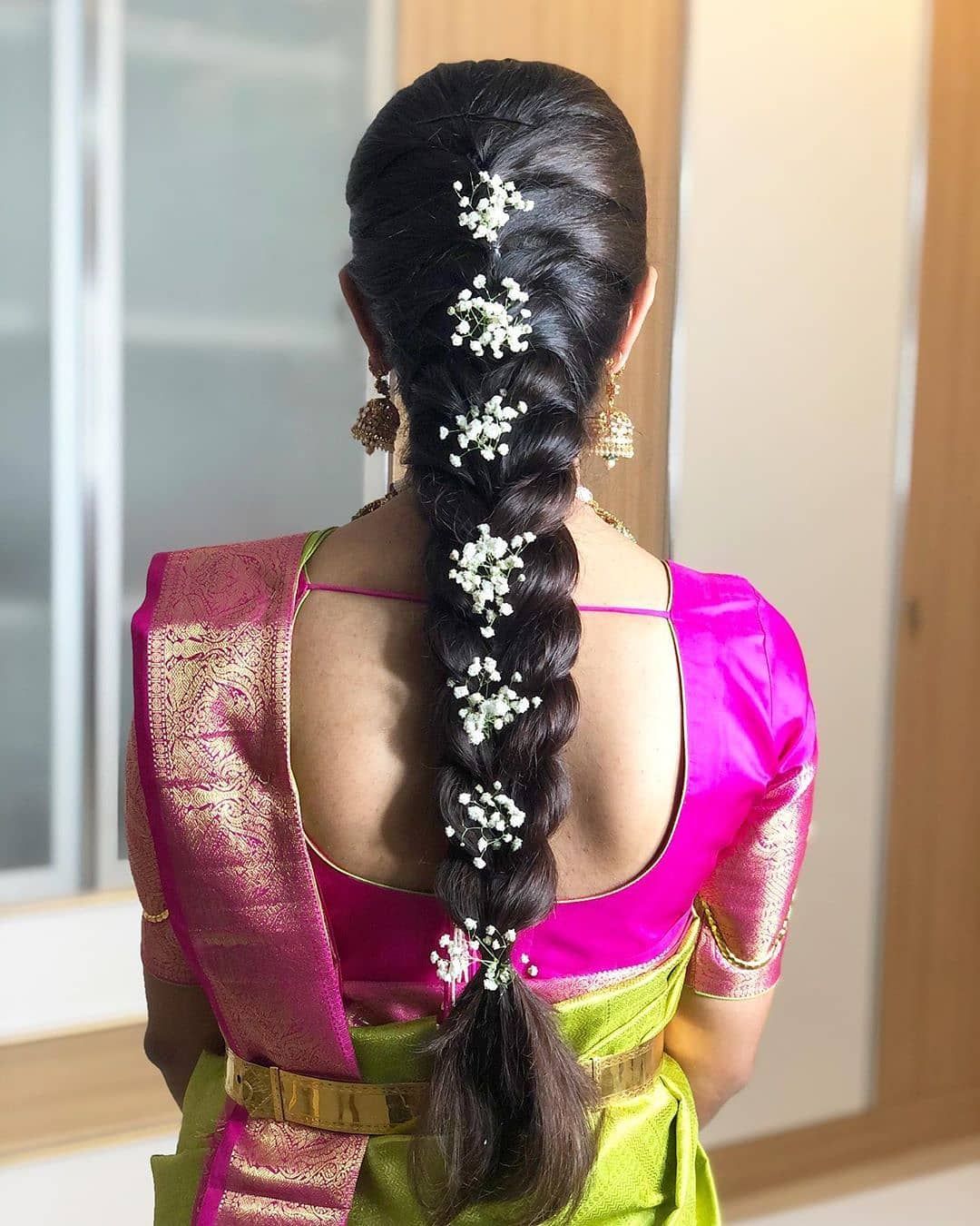 south indian braid hairstyle