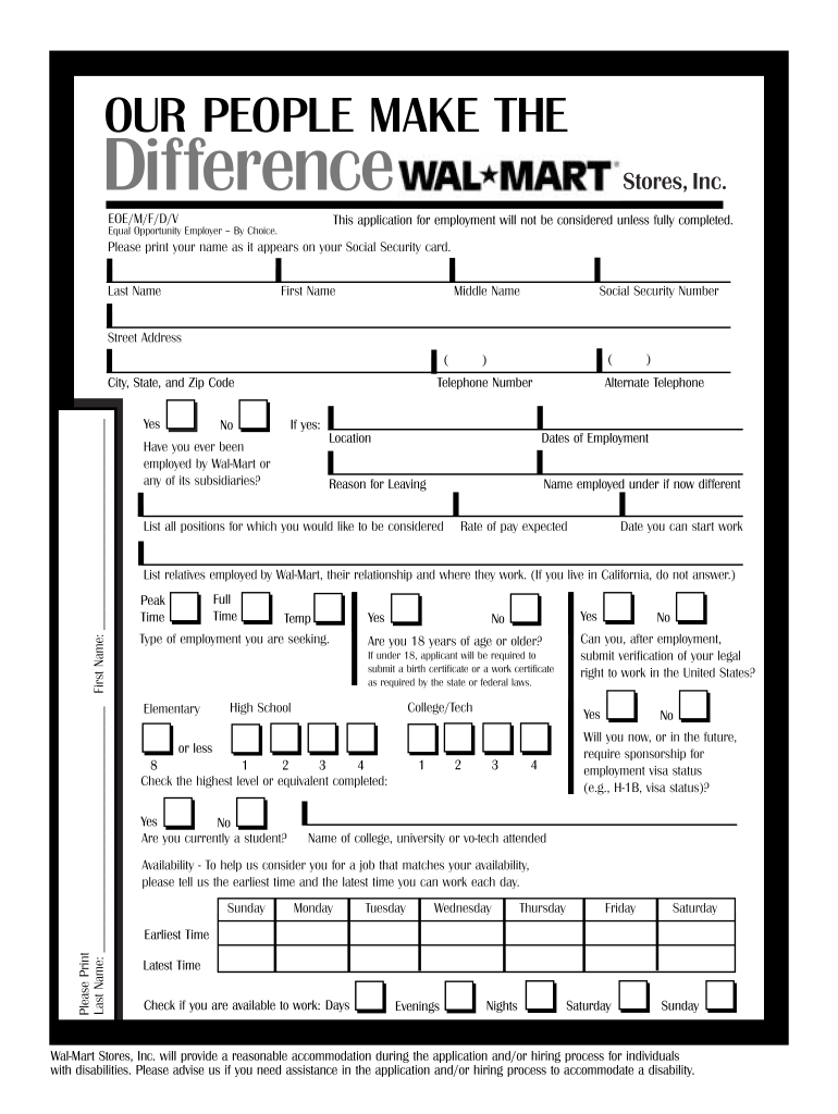 walmart careers application