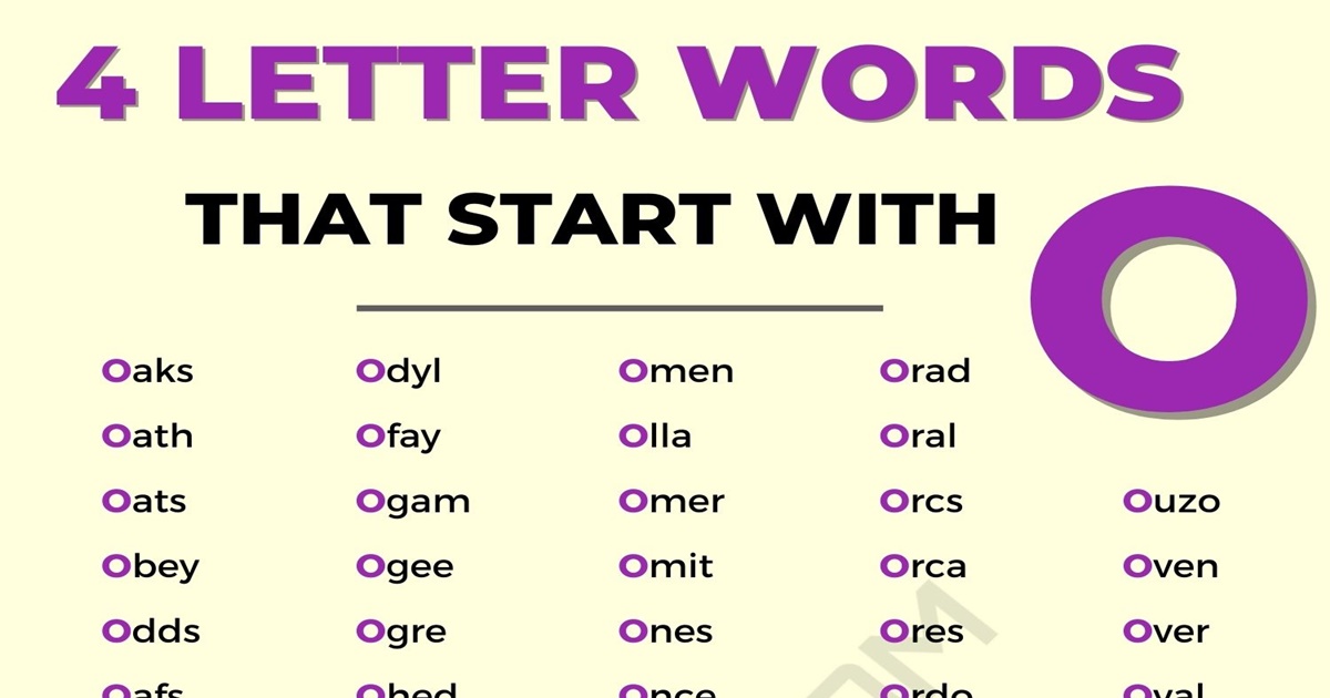 4 letter words starting with o