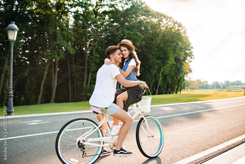 romantic couple on bike images