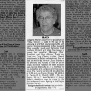 sask obits leader post regina