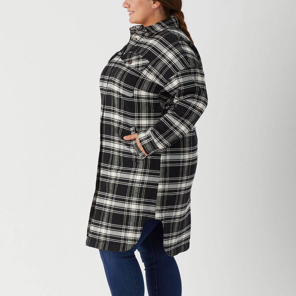 plus size flannel duster