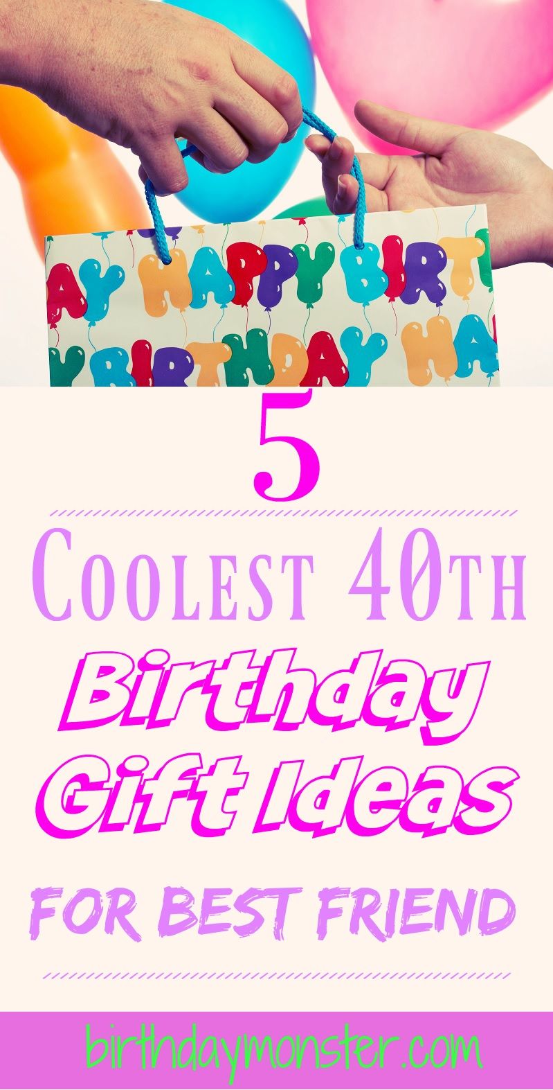 40th birthday gift ideas for friend