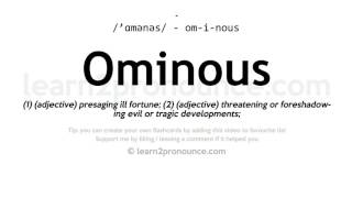 ominous definition