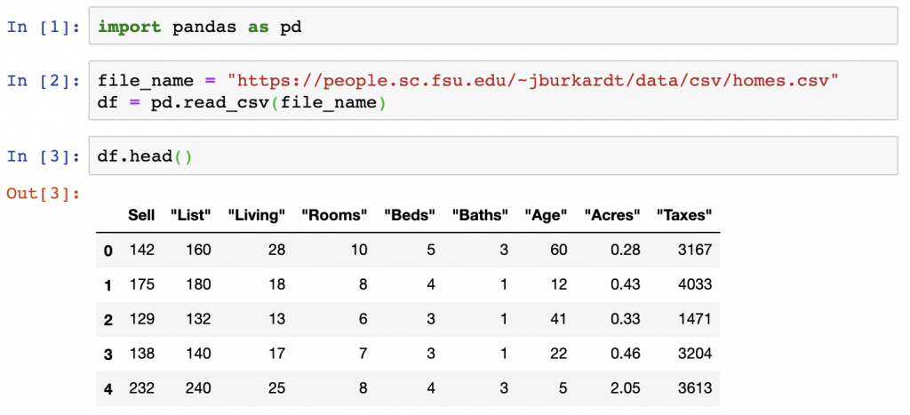 pandas set column names