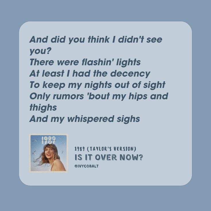 is it over now lyrics taylor swift