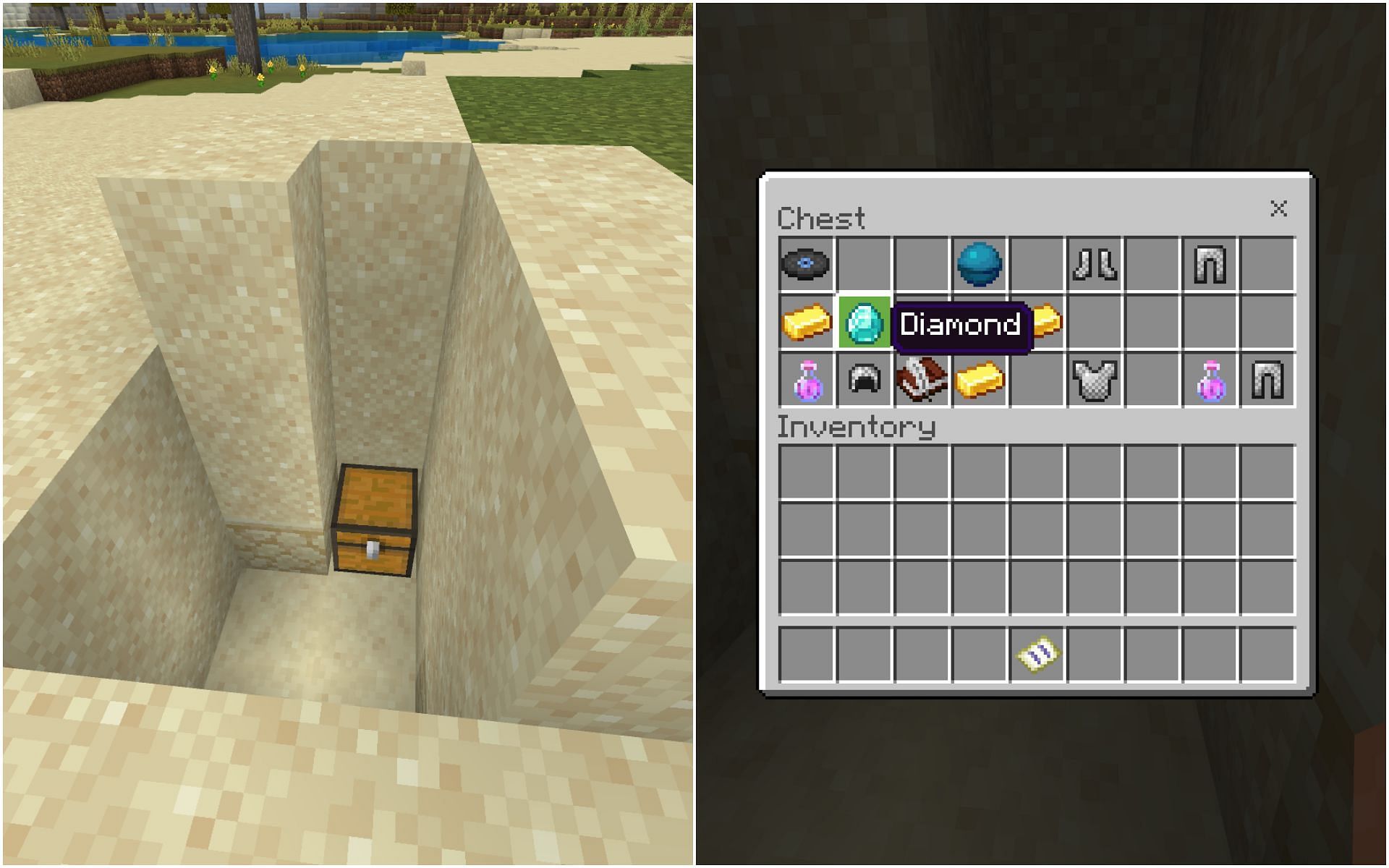 how to find hidden treasure in minecraft