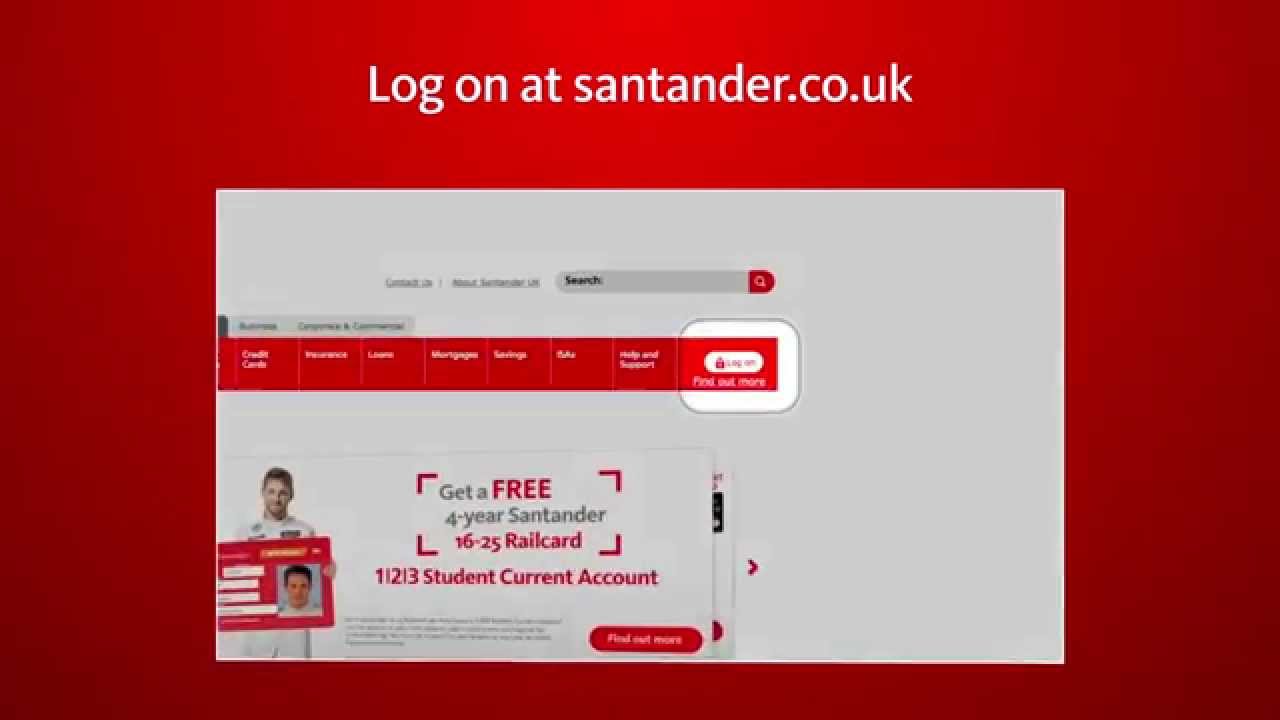 santander. co.uk login