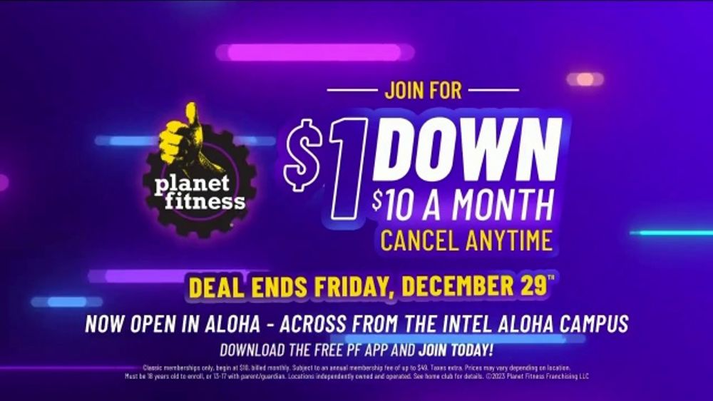 planet fitness $1 down 2023