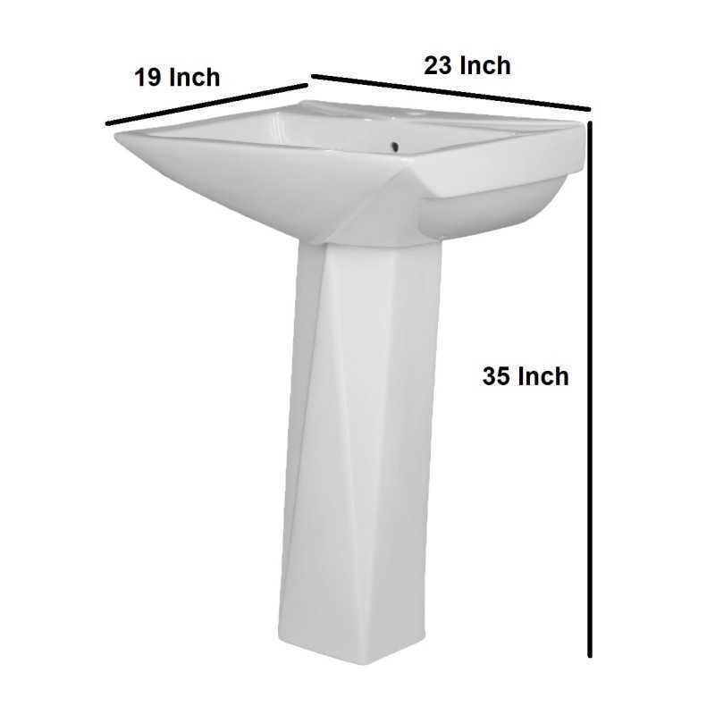 wash basin size in inches