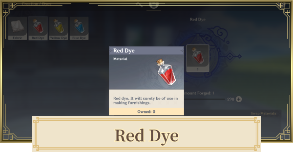 how to get red dye in genshin