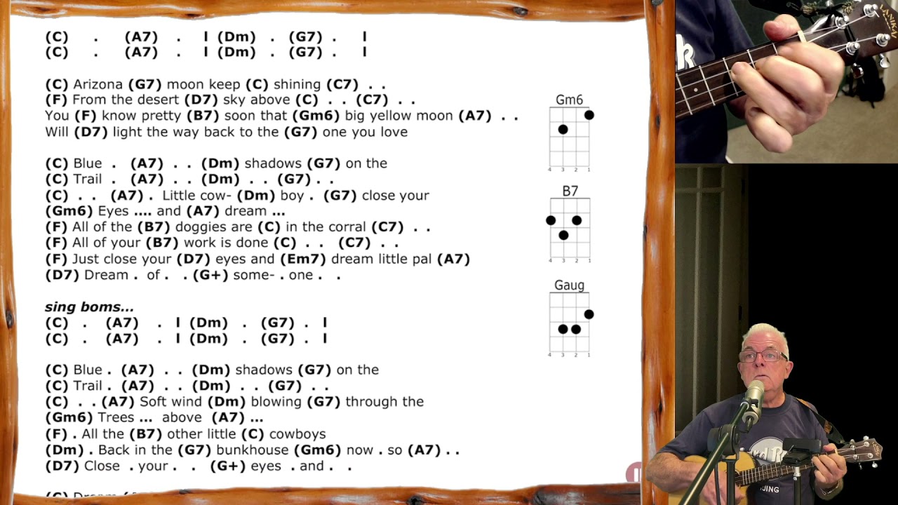 blue shadows on the trail chords