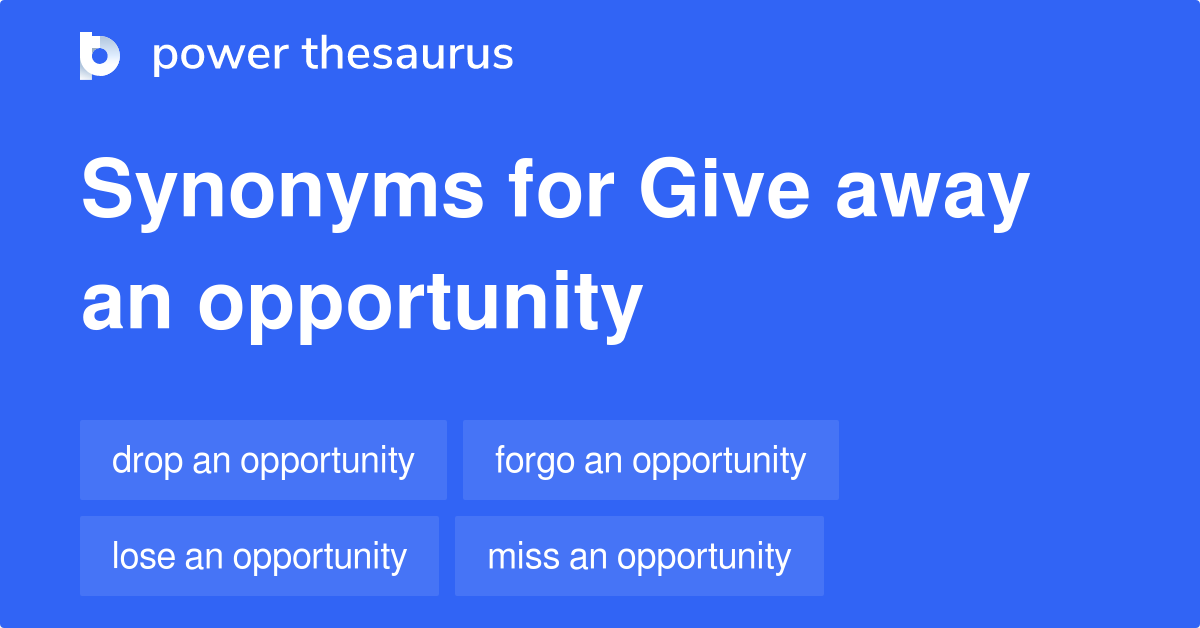 give away synonym