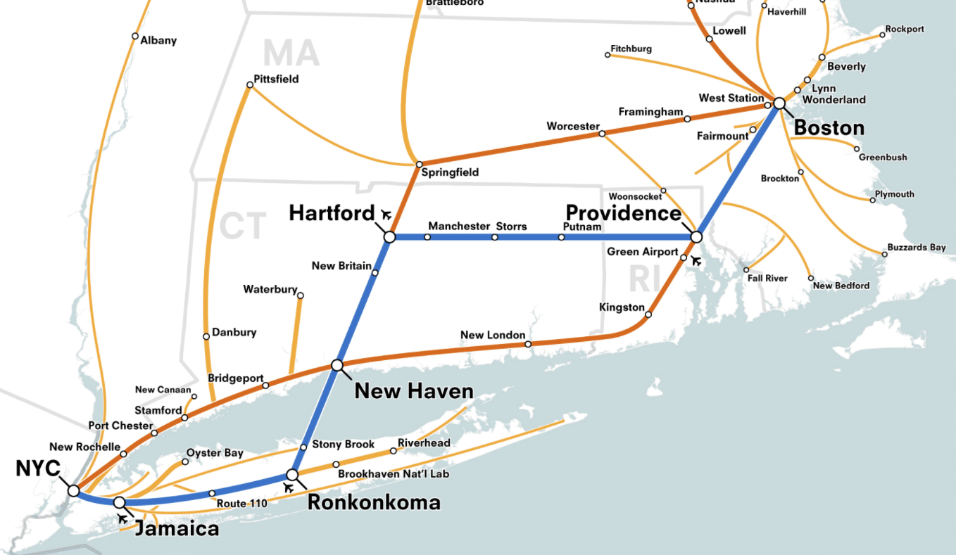 new york to boston by train