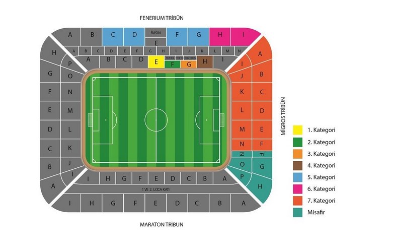 fenerbahçe okul açık hangi tribün