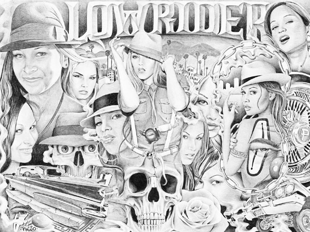 arte lowrider dibujos