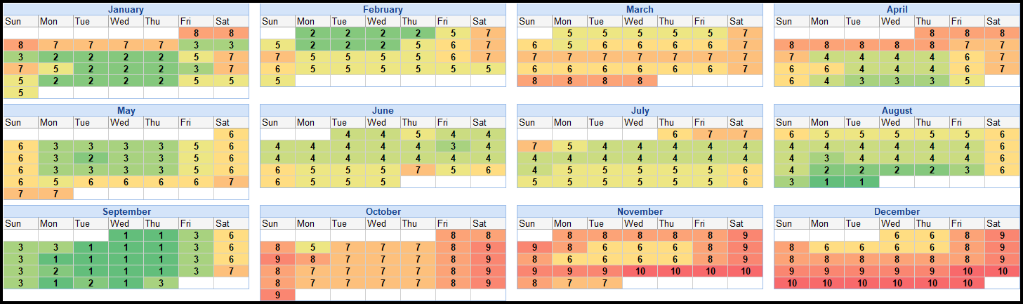 crowd calendar at disney world