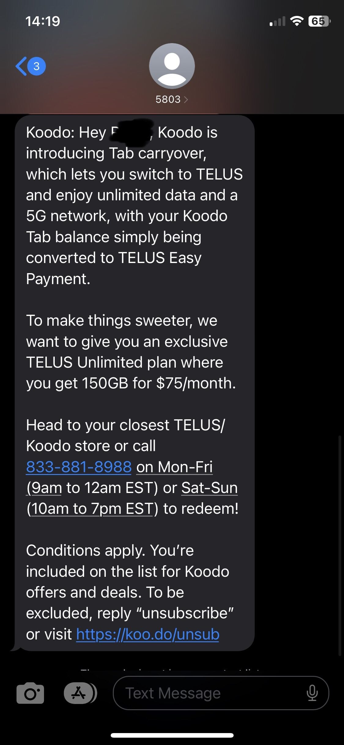 switching from koodo to telus