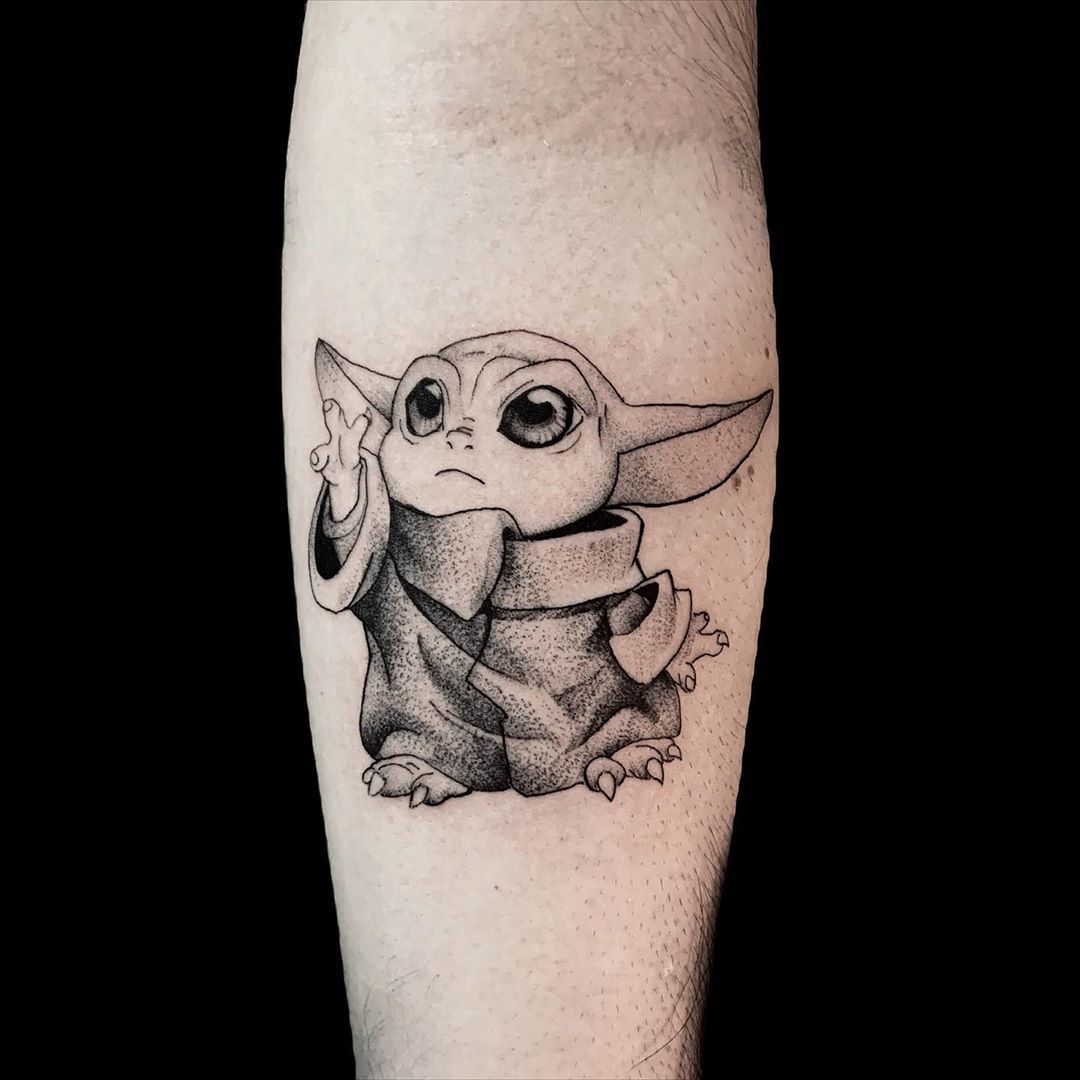 baby yoda tattoo