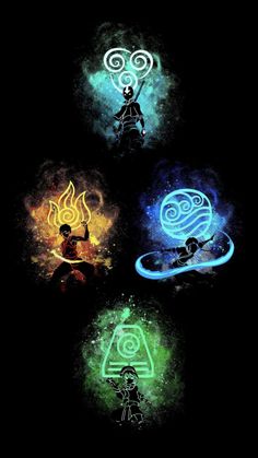 avatar the last airbender symbols wallpaper