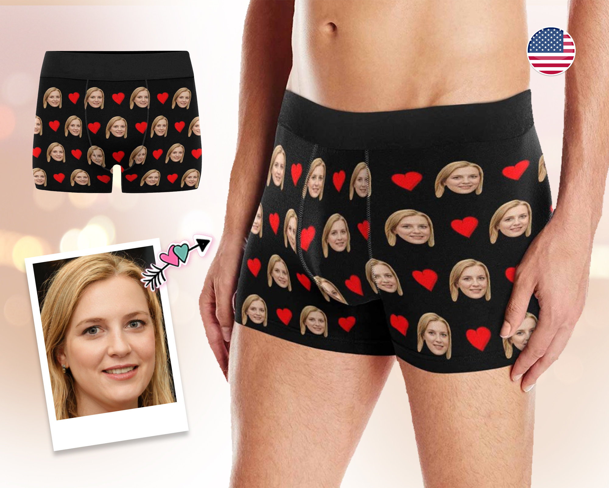 underwear with girlfriends face