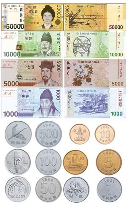 dollars to korean won