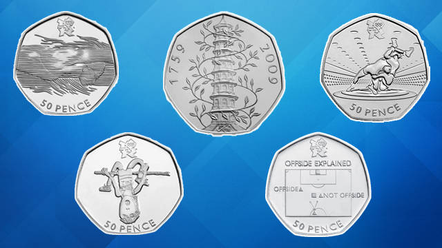 most valuable 50 pence coins