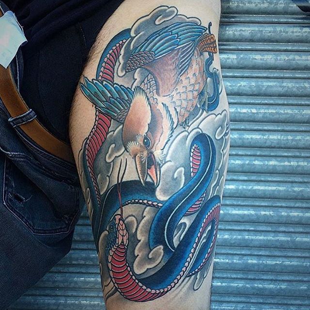 red belly black snake tattoo