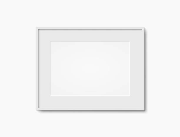 square photo frame white