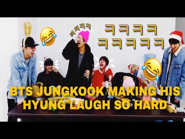 jungkook making his hyungs laugh