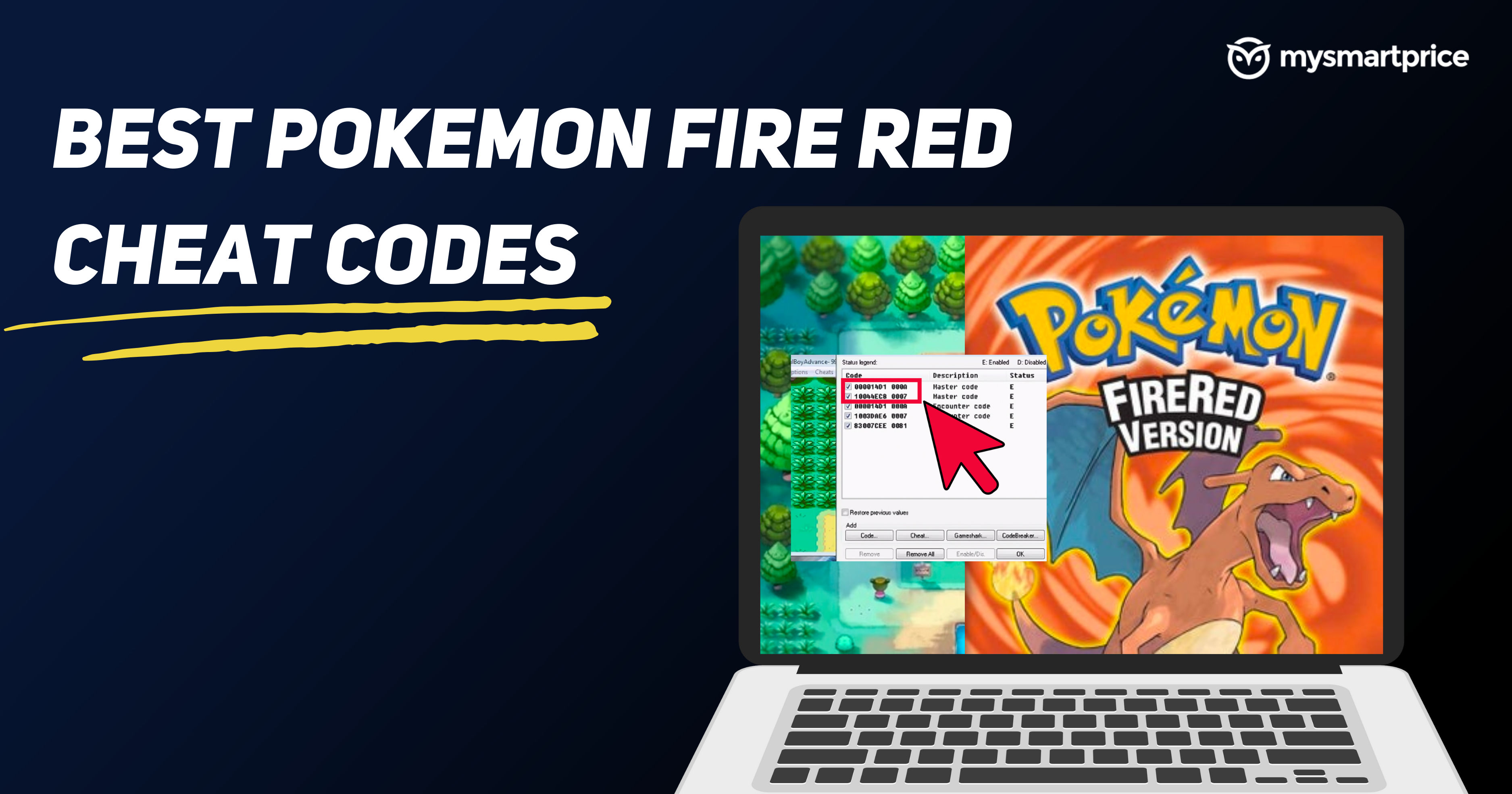 gameshark pokemon fire red