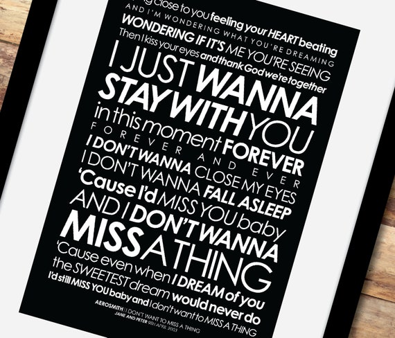 i don t want to miss you lyrics