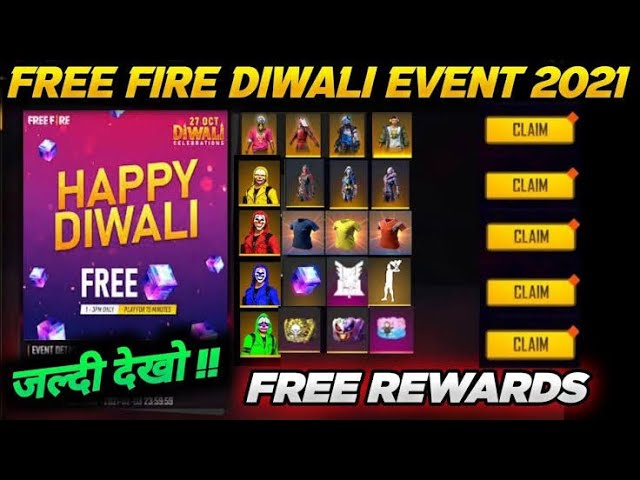 free fire diwali event 2021