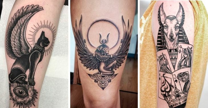 tatuajes para hombres en el brazo egipcios