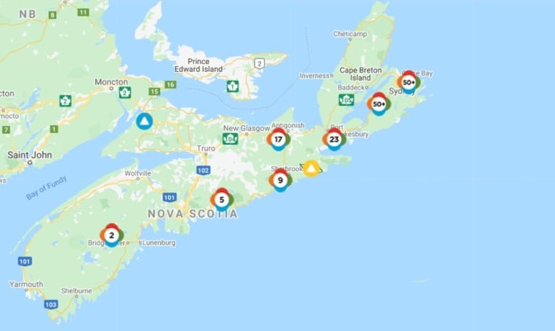 power outage nova scotia