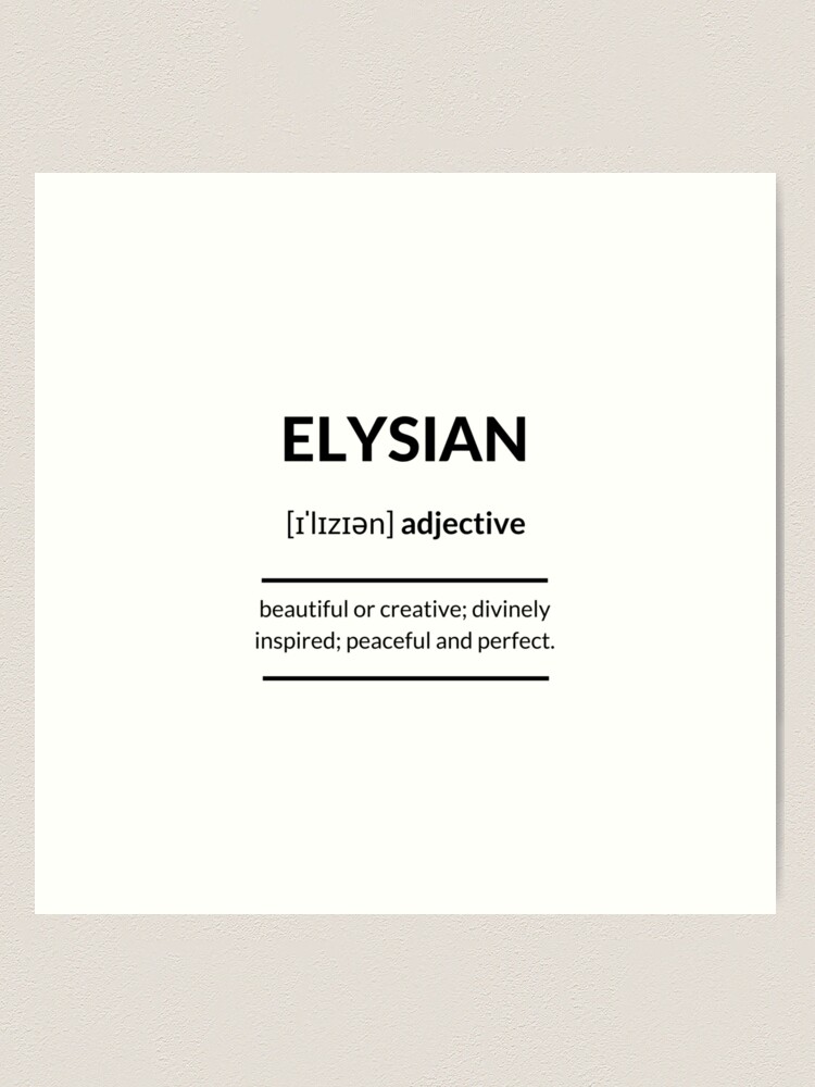 elysian meaning