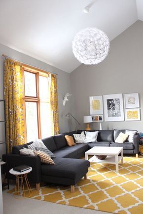 yellow carpet living room