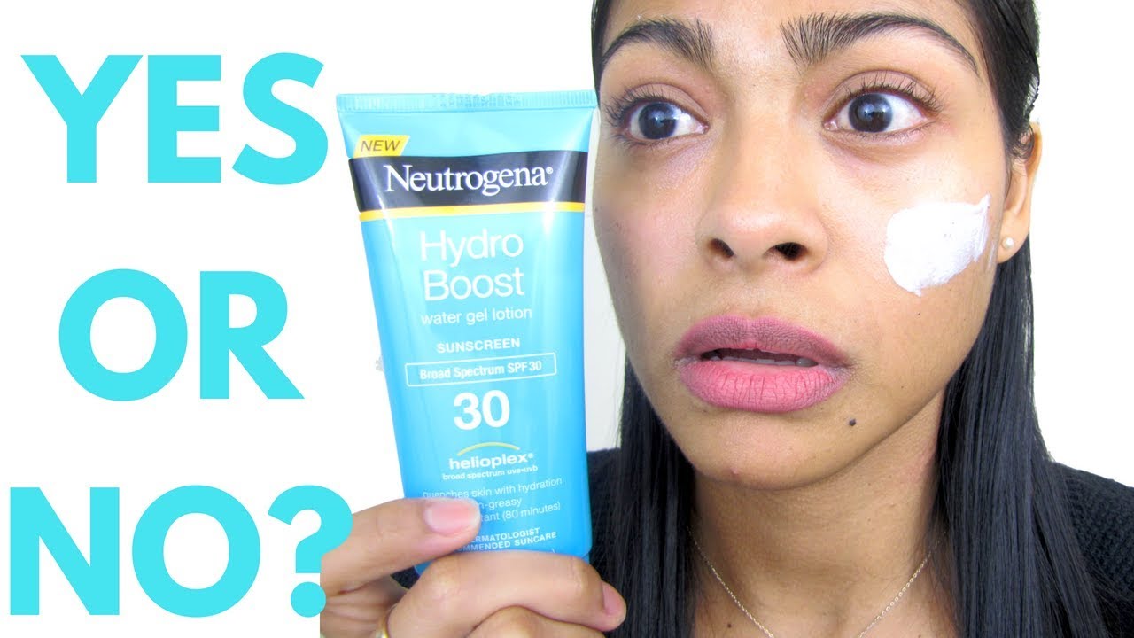 neutrogena hydro boost sunscreen review