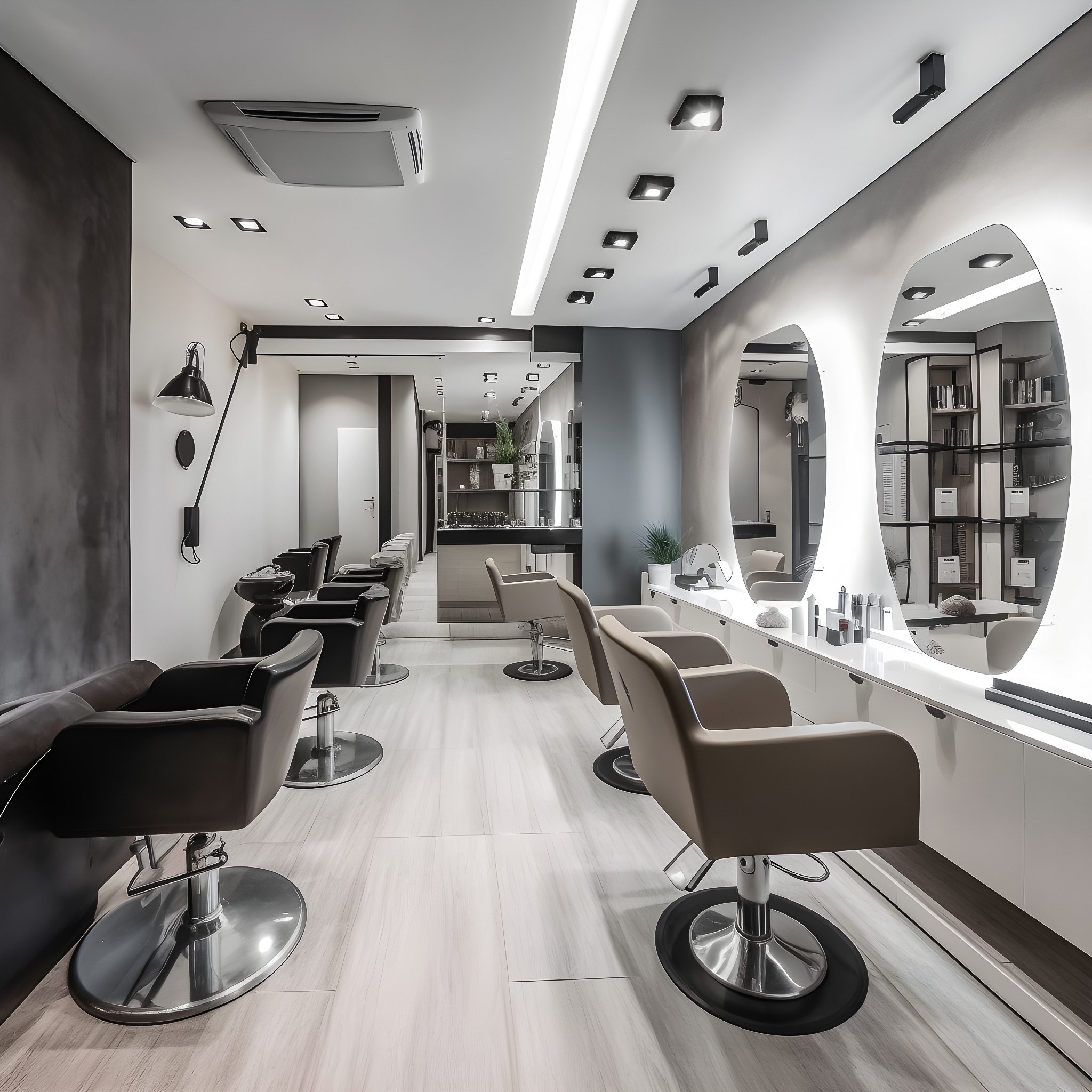 small salon interior