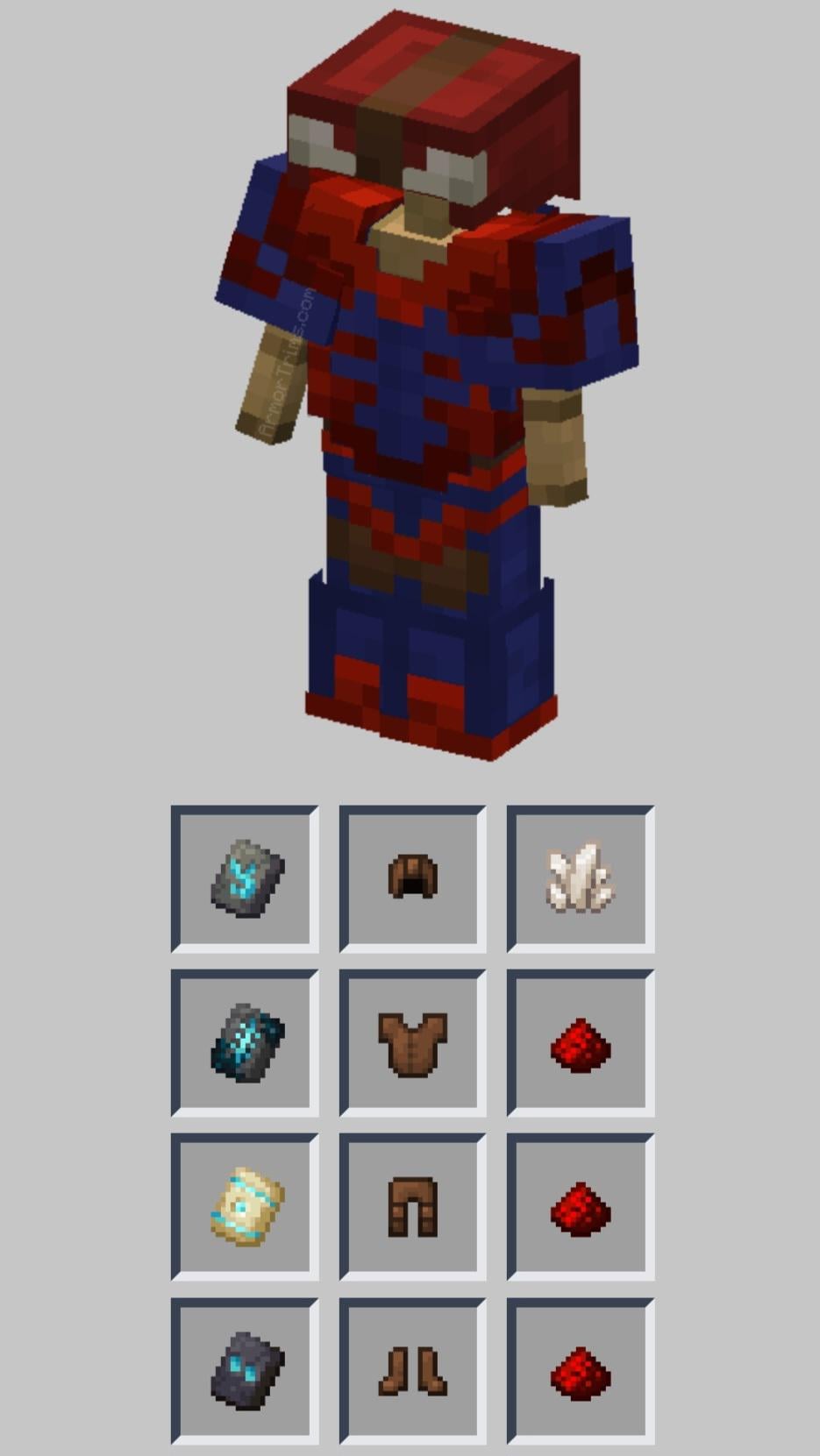 minecraft spiderman armor