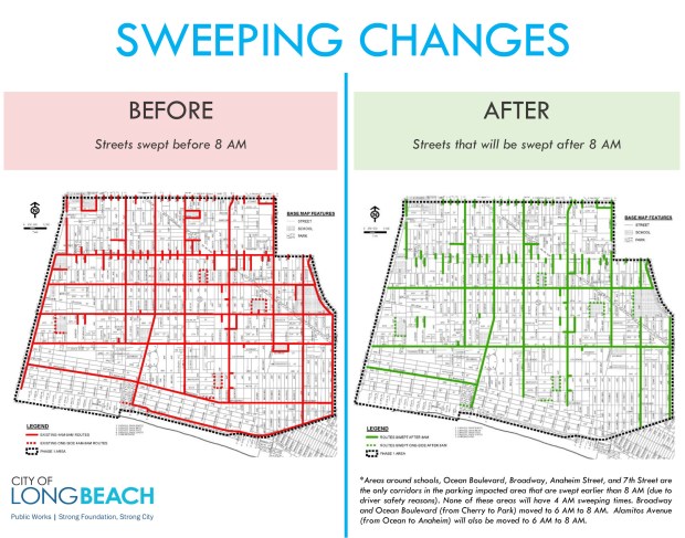 long beach street sweeping phone number