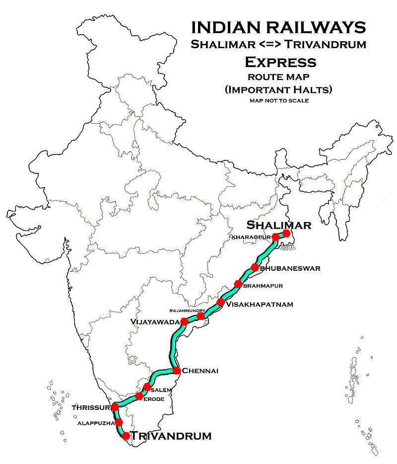 shalimar express train route